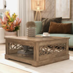 Korbin Coffee Table with Storage - Chic Decora