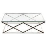 Tanja Glass Top Coffee Table - Chic Decora