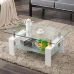 Kutlay Glass Top Coffee Table - Chic Decora