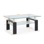 Kutlay Glass Top Coffee Table - Chic Decora