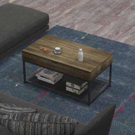 Arlein Solid Wood Coffee Table - Chic Decora