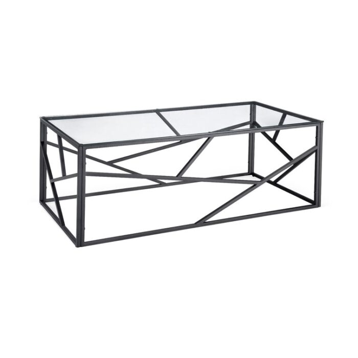 Laith Glass Top Coffee Table - Chic Decora