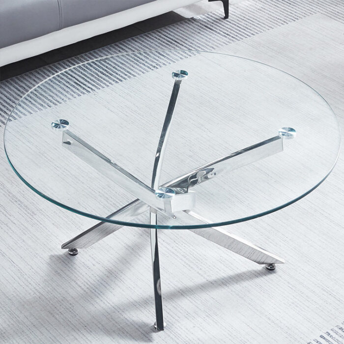 Landgraf Glass Top Coffee Table - Chic Decora