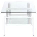 Lasell Glass Top Coffee Table - Chic Decora