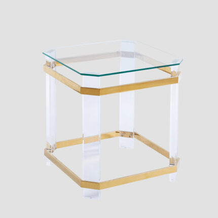 Levens Glass Top Coffee Table - Chic Decora