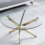 Loberta Glass Top Coffee Table - Chic Decora