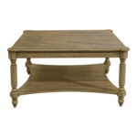 Locke Solid Wood Square Coffee Table - Chic Decora