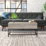 Lurdes Lift Top Coffee Table with Storage & Metal legs - Chic Decora