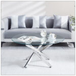 Macaulee Glass Top Single Coffee Table - Chic Decora