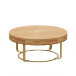 Maddix Solid Wood Top Coffee Table - Chic Decora