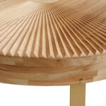 Maddix Solid Wood Top Coffee Table - Chic Decora