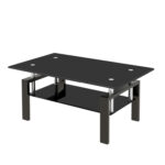 Maeya Glass Top Single Coffee Table - Chic Decora