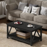 Maliah Solid Wood Top Single Coffee Table - Chic Decora