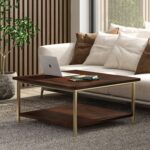 Martines Solid Wood Top Coffee Table - Chic Decora