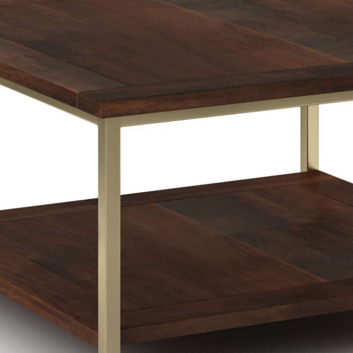 Martines Solid Wood Top Coffee Table - Chic Decora