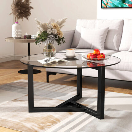 Matheson Glass Top Coffee Table - Chic Decora