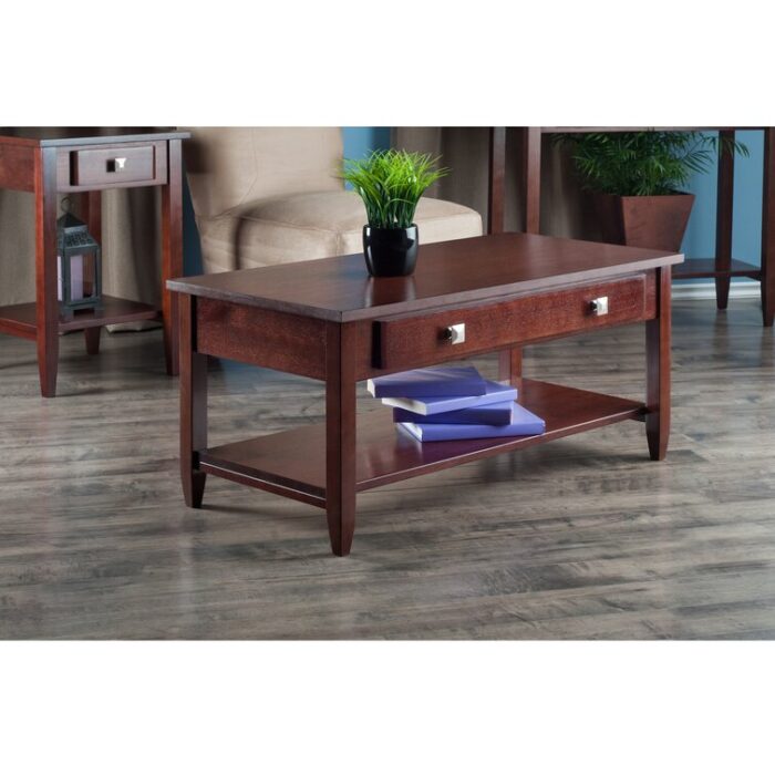 Mccrea Solid Wood Top Coffee Table - Chic Decora