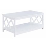 Melvyn 39.5″ Coffee Table with Shelf - Chic Decora