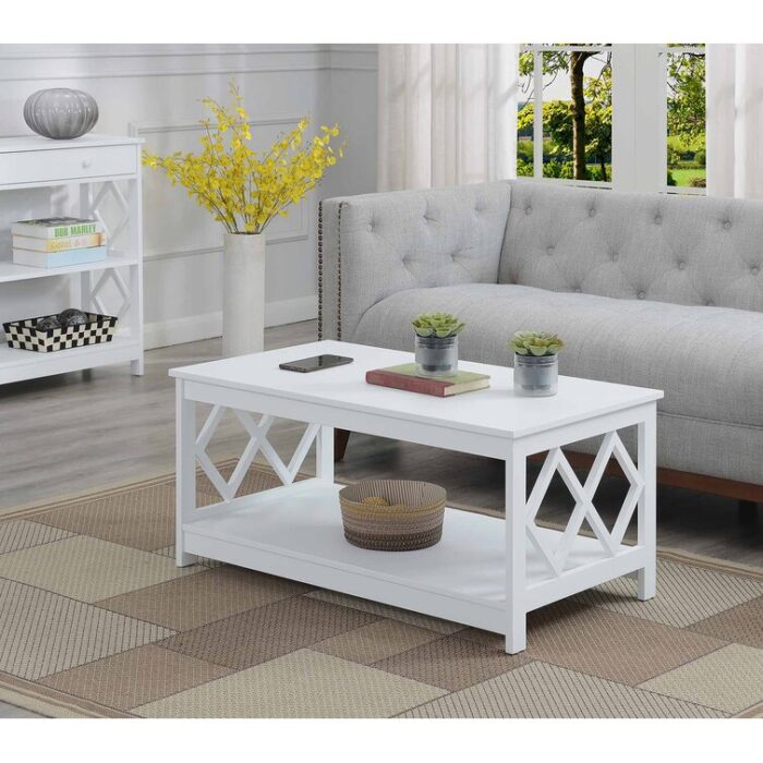 Melvyn 39.5″ Coffee Table with Shelf - Chic Decora