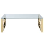 Menzel Glass Top Coffee Table - Chic Decora