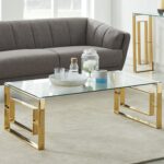 Menzel Glass Top Coffee Table - Chic Decora