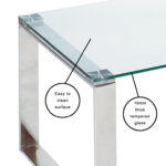 Mihran Glass Top Coffee Table - Chic Decora