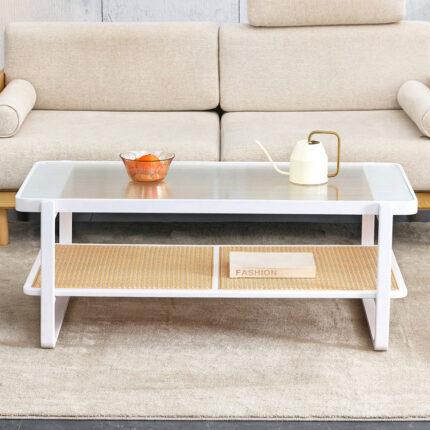 Millbury Glass Top Coffee Table - Chic Decora