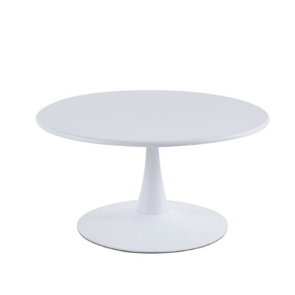 Round Glass Coffee Table Modern Cocktail Table - Chic Decora