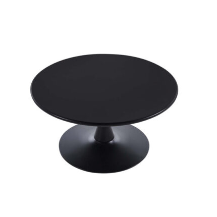 Modern Solid Metal Base Round Coffee Table - Chic Decora