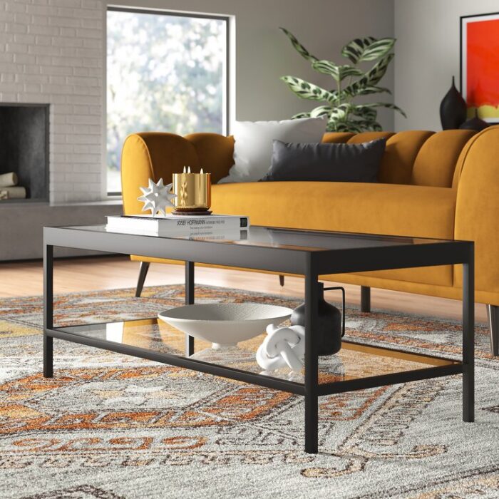 Mulligan Glass Top Coffee Table - Chic Decora