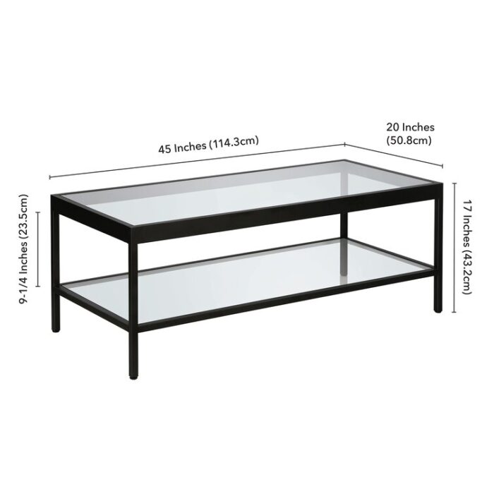 Mulligan Glass Top Coffee Table - Chic Decora