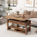 Multi-Functional Coffee Table With Open Shelves - Chic Decora