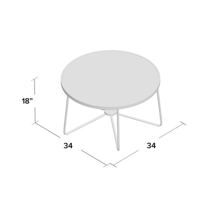 Nashville Glass Top Coffee Table - Chic Decora