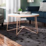 Keiran 34″ X 34″ X 18″ Frosted Glass Coffee Table - Chic Decora