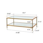 Nathalia Glass Table For Living Room - Chic Decora