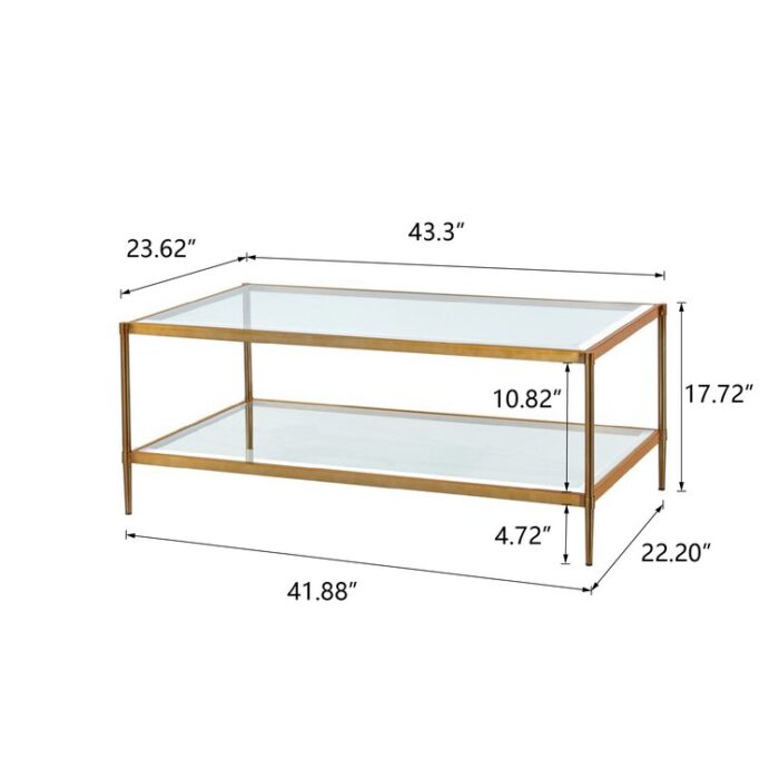 Nathalia Glass Table For Living Room - Chic Decora