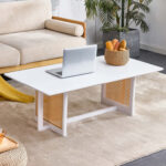 Navarette Solid Wood Top Single Coffee Table - Chic Decora