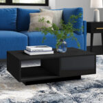 Nelliston LED Coffee Table with Drawer - Chic Decora