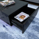 Nelliston LED Coffee Table with Drawer - Chic Decora