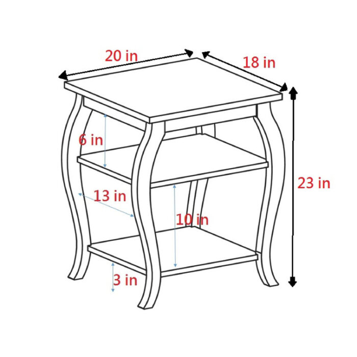 Neylah Coffee Table, End Table, Living Room Table - Chic Decora