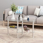 Norwin Glass Top Single Coffee Table - Chic Decora