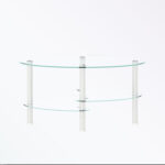 Norwin Glass Top Single Coffee Table - Chic Decora