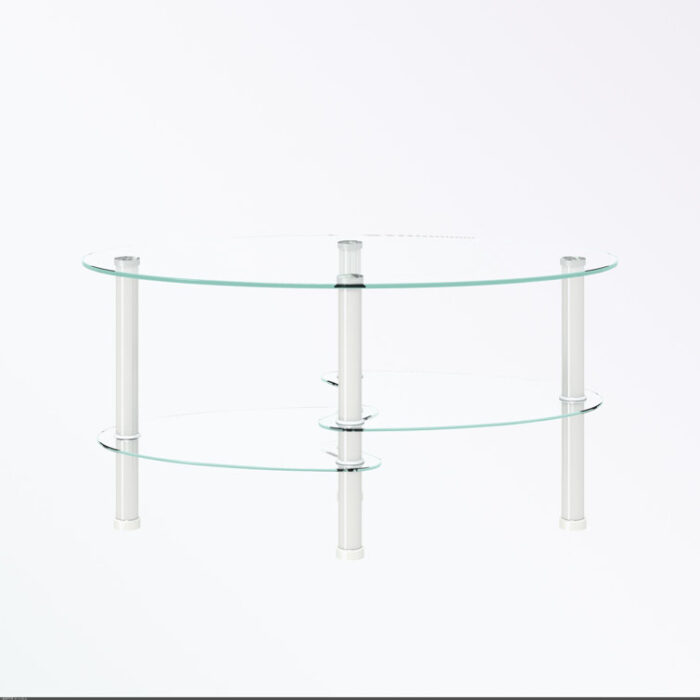 Norwin Glass Top Single Coffee Table - Chic Decora