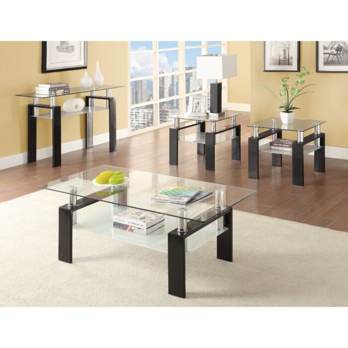 Oecusse Glass Top Coffee Table - Chic Decora