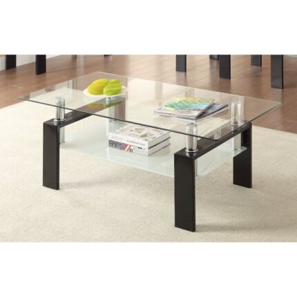 Oecusse Glass Top Coffee Table - Chic Decora