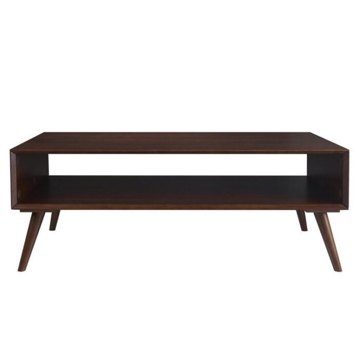 Ohler Solid Wood Coffee Table with Storage - Chic Decora