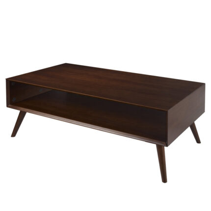 Ohler Solid Wood Coffee Table with Storage - Chic Decora