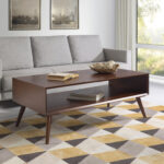 Ohler Solid Wood Coffee Table with Storage - Chic Decora