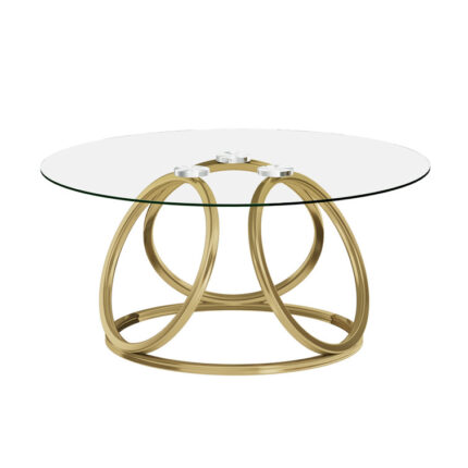 Paloalto Glass Top Coffee Table - Chic Decora