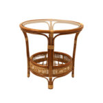 Pesmes Rattan Wicker Coffee Table - Chic Decora